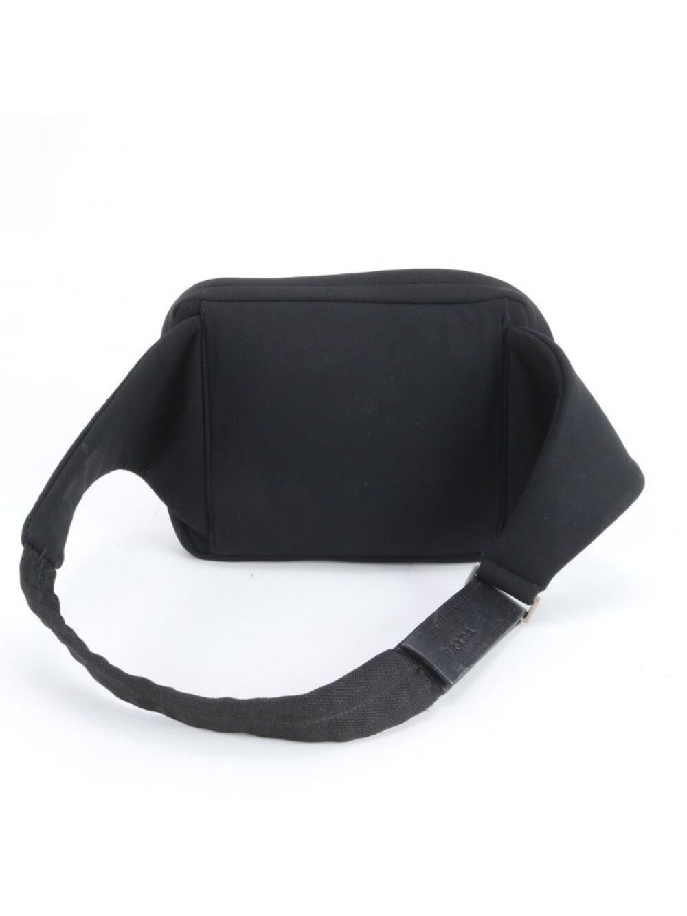 ★SOLD★ Prada 2-Way Belt Bag Crossbody Body Waist Pouch Shoulder Tote Black Ree - Picture 3 of 9
